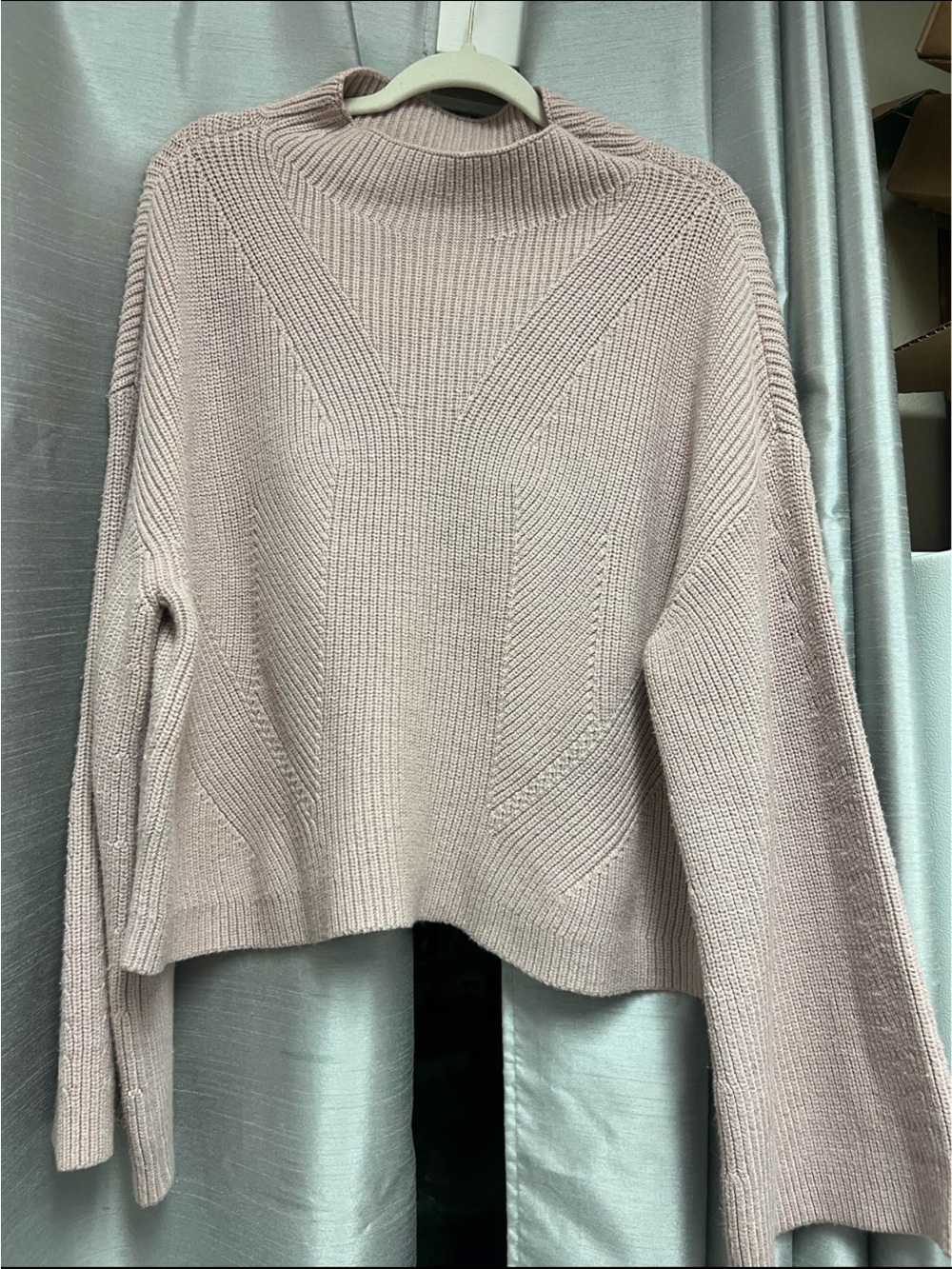 Anthropologie Maeve Katey Mockneck Bell Sleeve Sweater